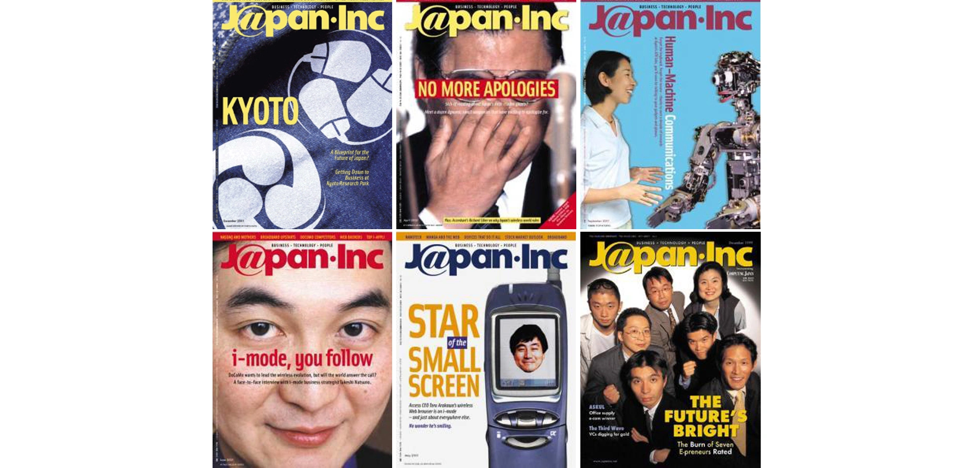 J@pan Inc magazine covers